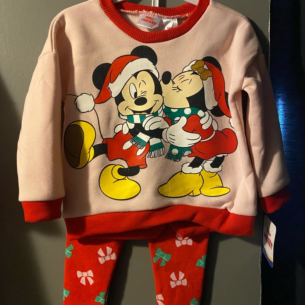2 Disney Toddler Christmas outfits size 2T
